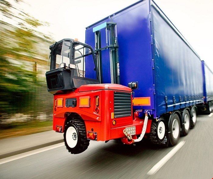 Truck-mounted forklifts